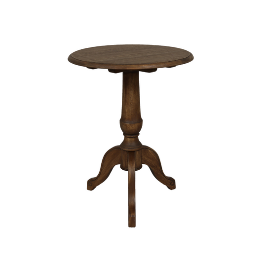 Laura Ashley Montpellier Side Table in Walnut & Ivory