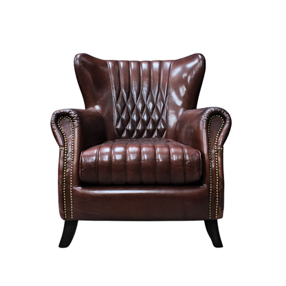Luxury Vintage Leather Aston Armchair - TK018-1D