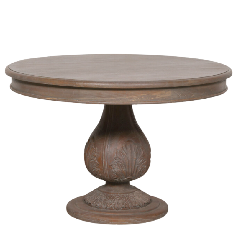 Maison Reproductions Round Pedestal Acorn Dining Table 120cm - DWS02
