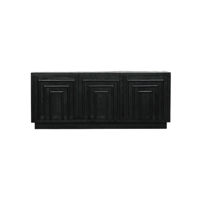 Maison Reproductions Black Wooden Contemporary Sideboard - KFA994