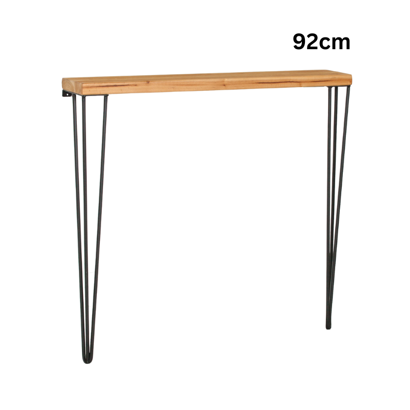 Maison Reproductions Rustic Wooden Hairpin Hall Console Table 92cm - IDS51