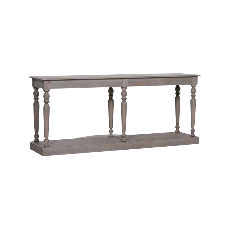 Maison Reproductions Rustic Wooden Column Leg Console -  KFA679
