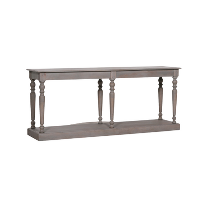 Maison Reproductions Rustic Wooden Column Leg Console -  KFA679