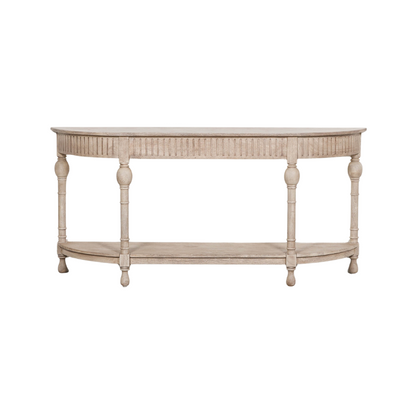 Maison Reproductions Acacia Wooden Curved Console - AFC559