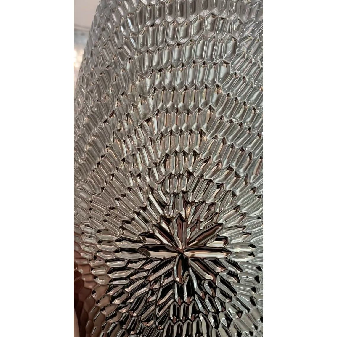 Caitlin Silver Oval Ceramic Table Lamp With White Shade