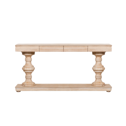 Maison Reproductions 180cm Wooden Console Table with Drawers - KFA145