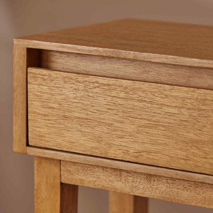 Fishe & Lilly Melia Light Oak Console and Hallway Table with One Drawer