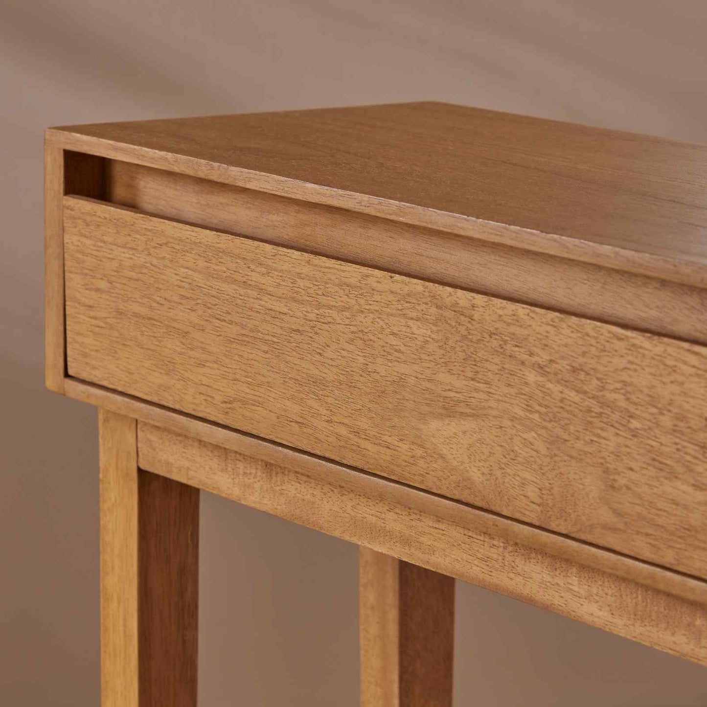 Fishe & Lilly Melia Light Oak Console and Hallway Table with One Drawer
