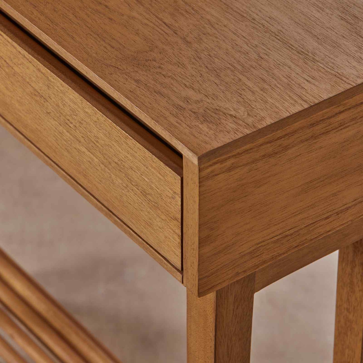 Fishe & Lilly Melia Light Oak Console and Hallway Table with One Drawer