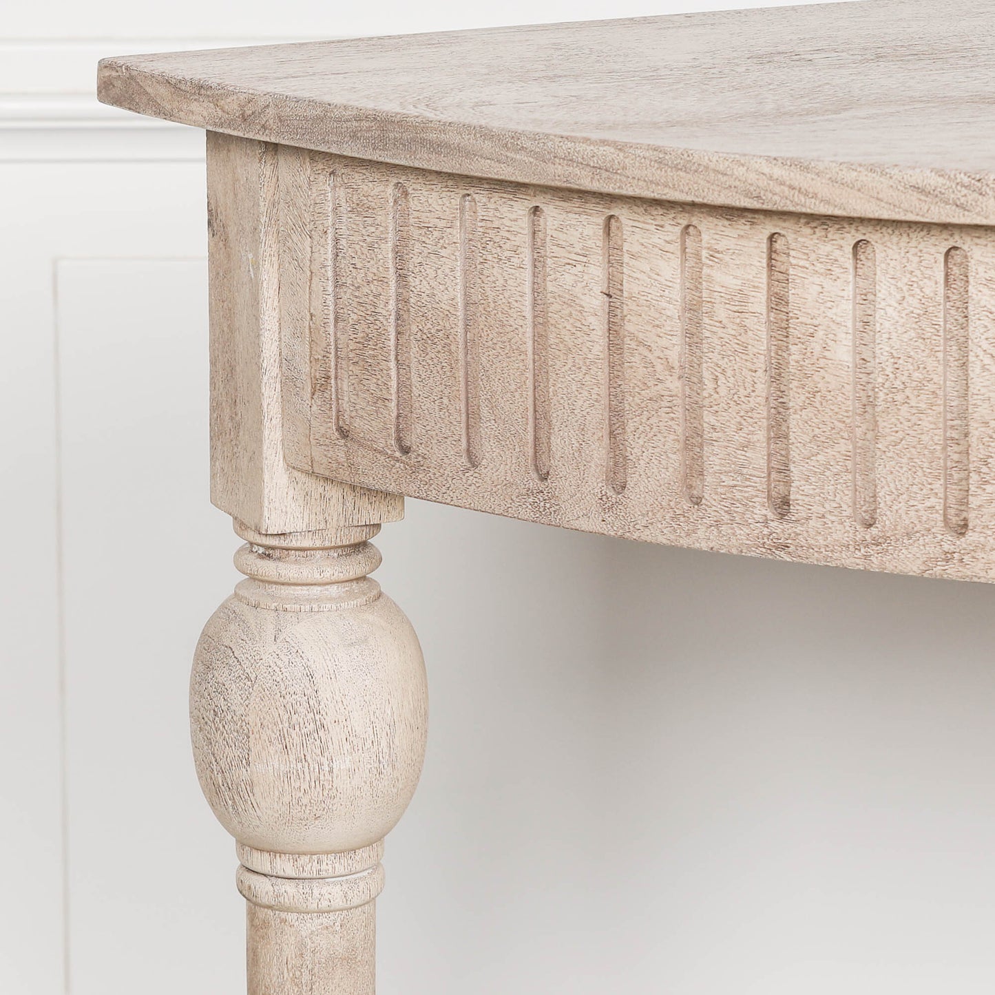 Maison Reproductions Acacia Wooden Curved Console - AFC559
