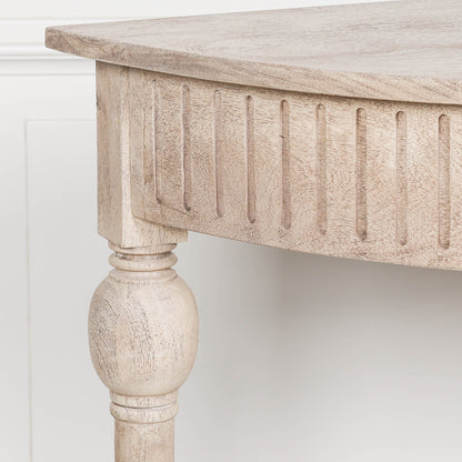 Maison Reproductions Acacia Wooden Curved Console - AFC559