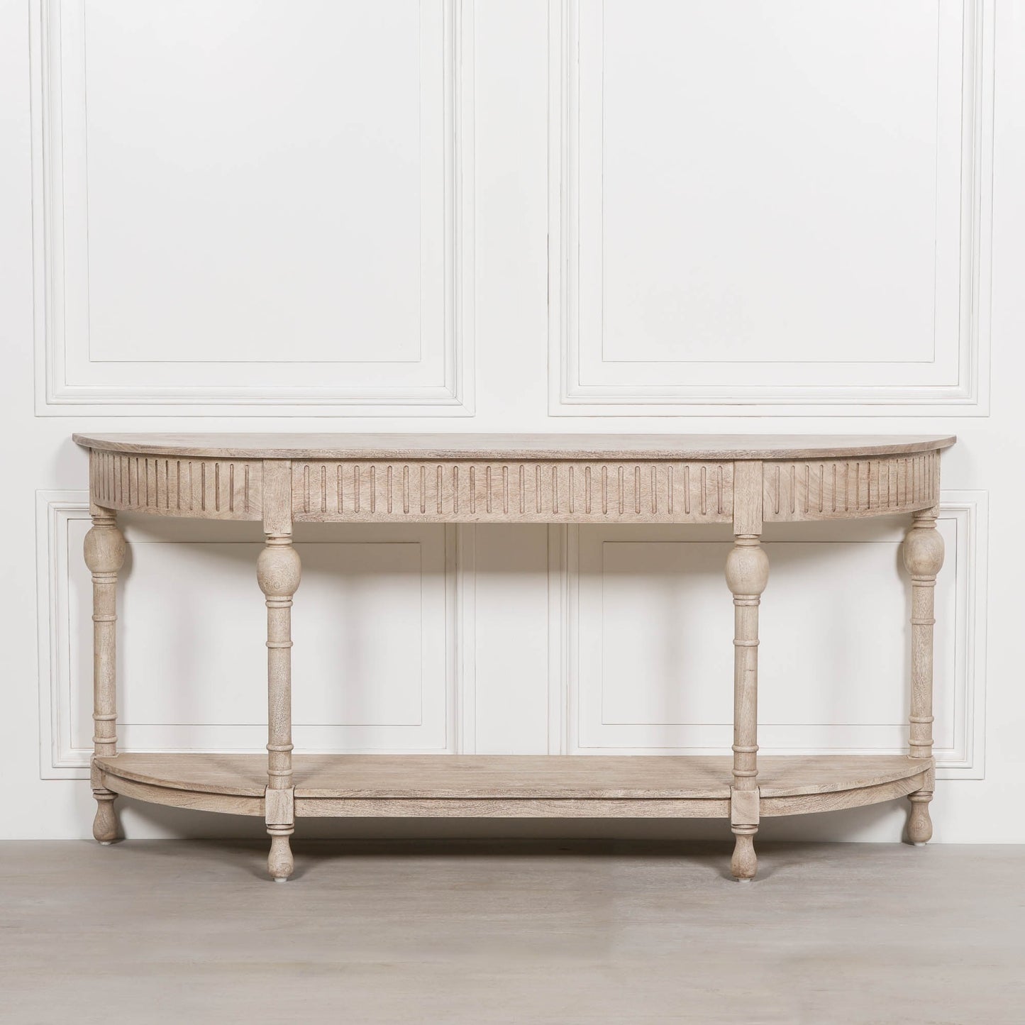 Maison Reproductions Acacia Wooden Curved Console - AFC559