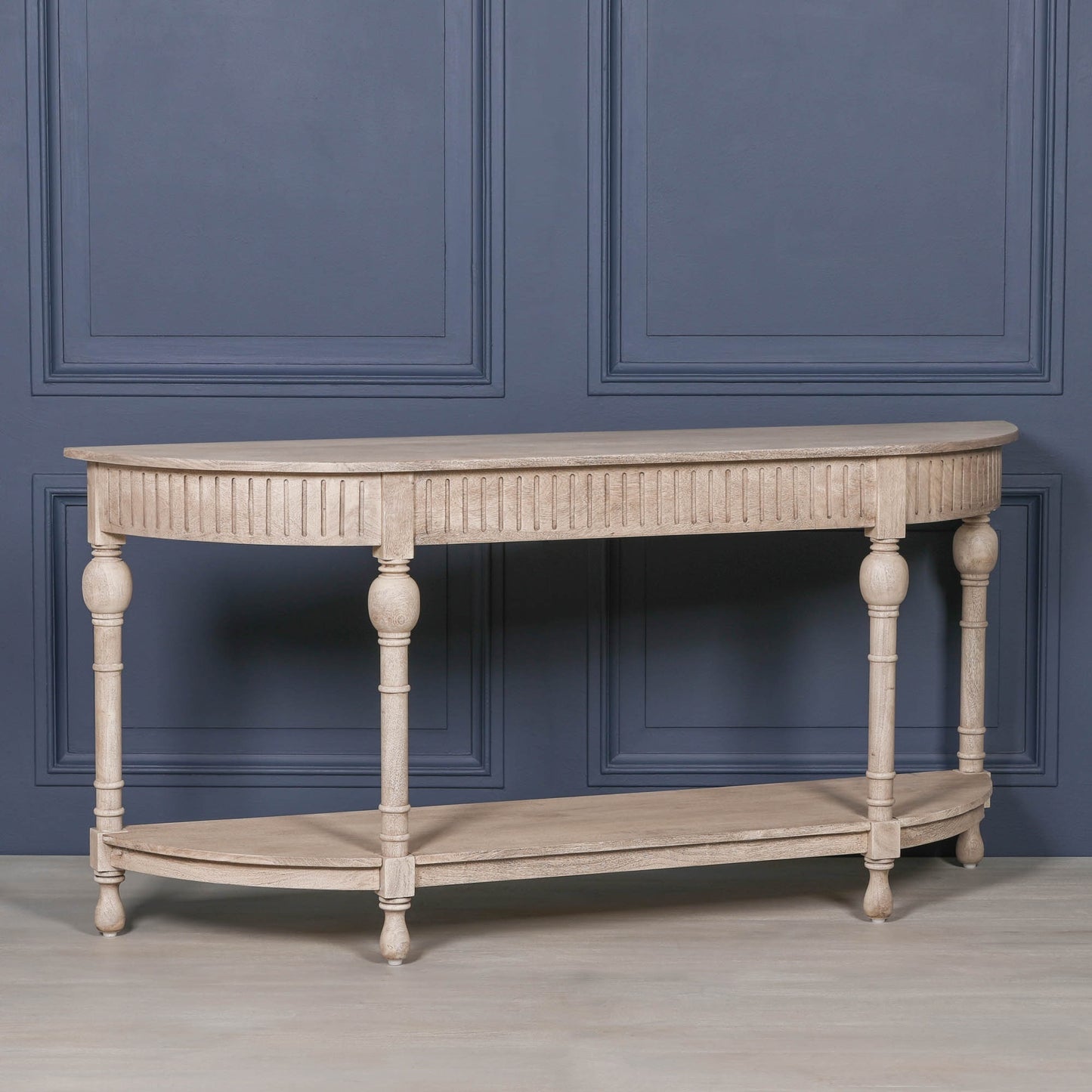 Maison Reproductions Acacia Wooden Curved Console - AFC559