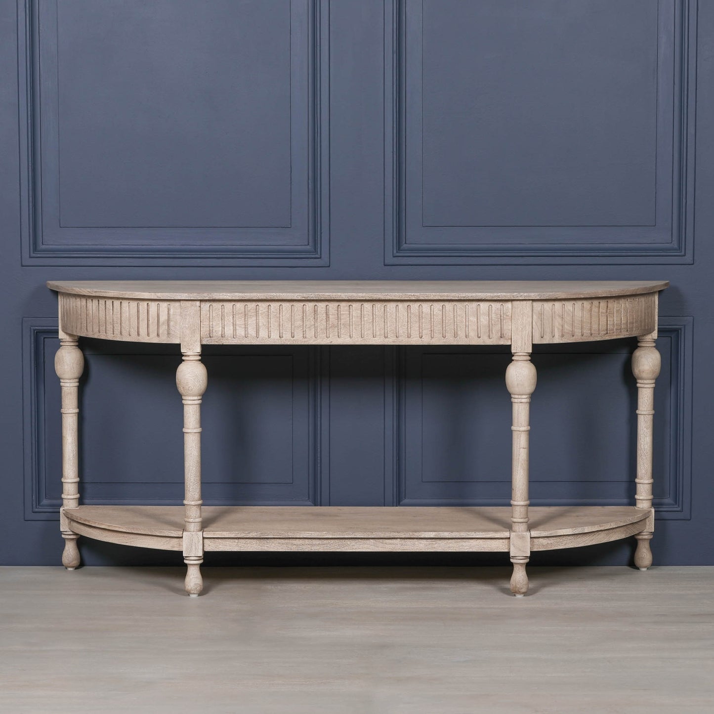 Maison Reproductions Acacia Wooden Curved Console - AFC559