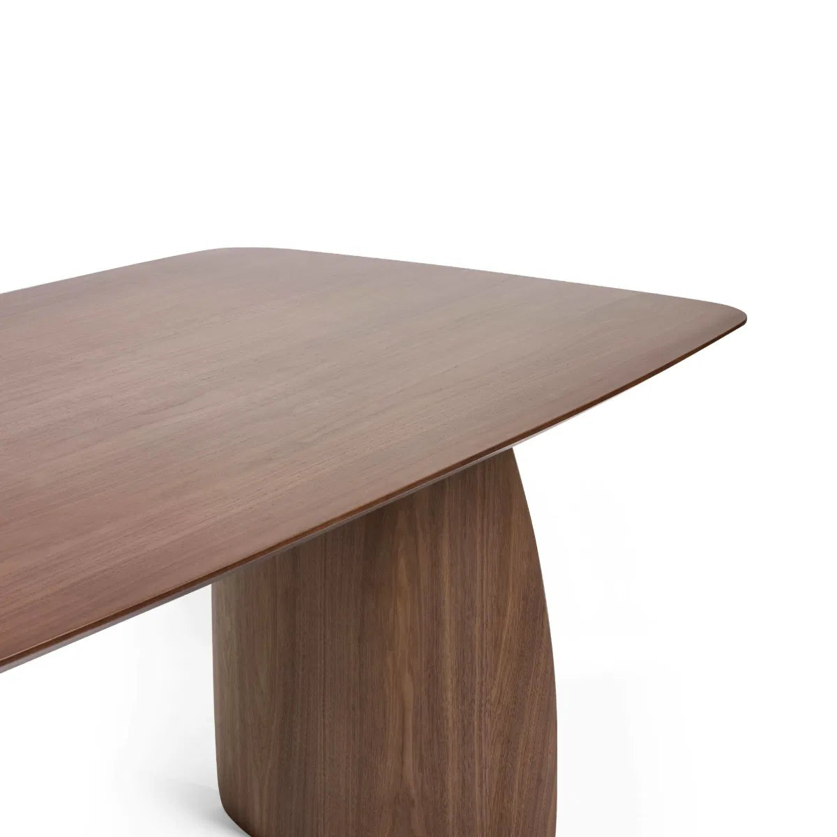 Fishe & Lilly Walnut Dining Table with Curved Legs