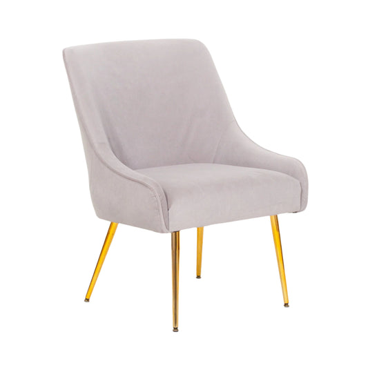 Maison Reproductions Grey Velvet Chair - AV551