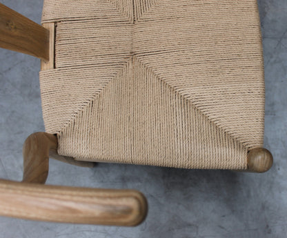 [SET OF 2] Ancient Mariner Shoreditch Rush Seat Wishbone Dining Chairs - SH11L - White Bear Furnishings