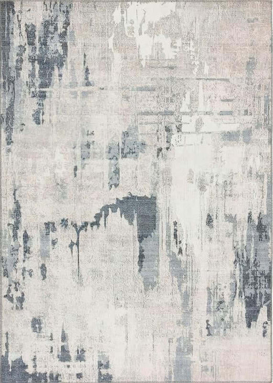 Eco-Washable Rug Abstract Design Non-Slip