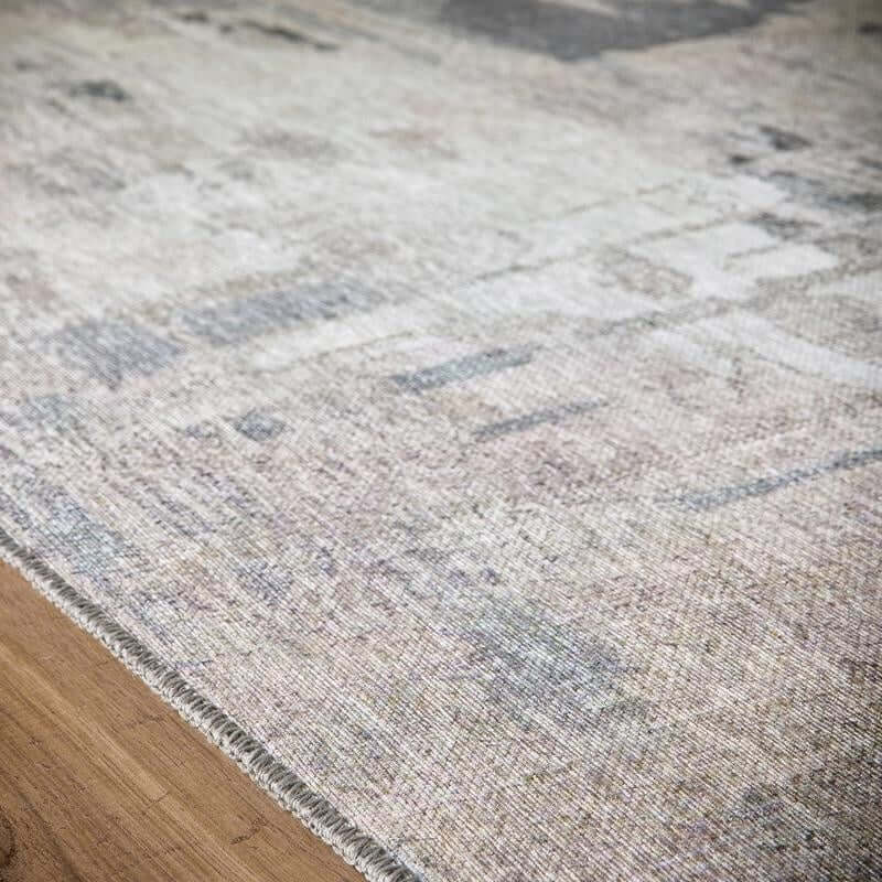 Eco-Washable Rug Abstract Design Non-Slip