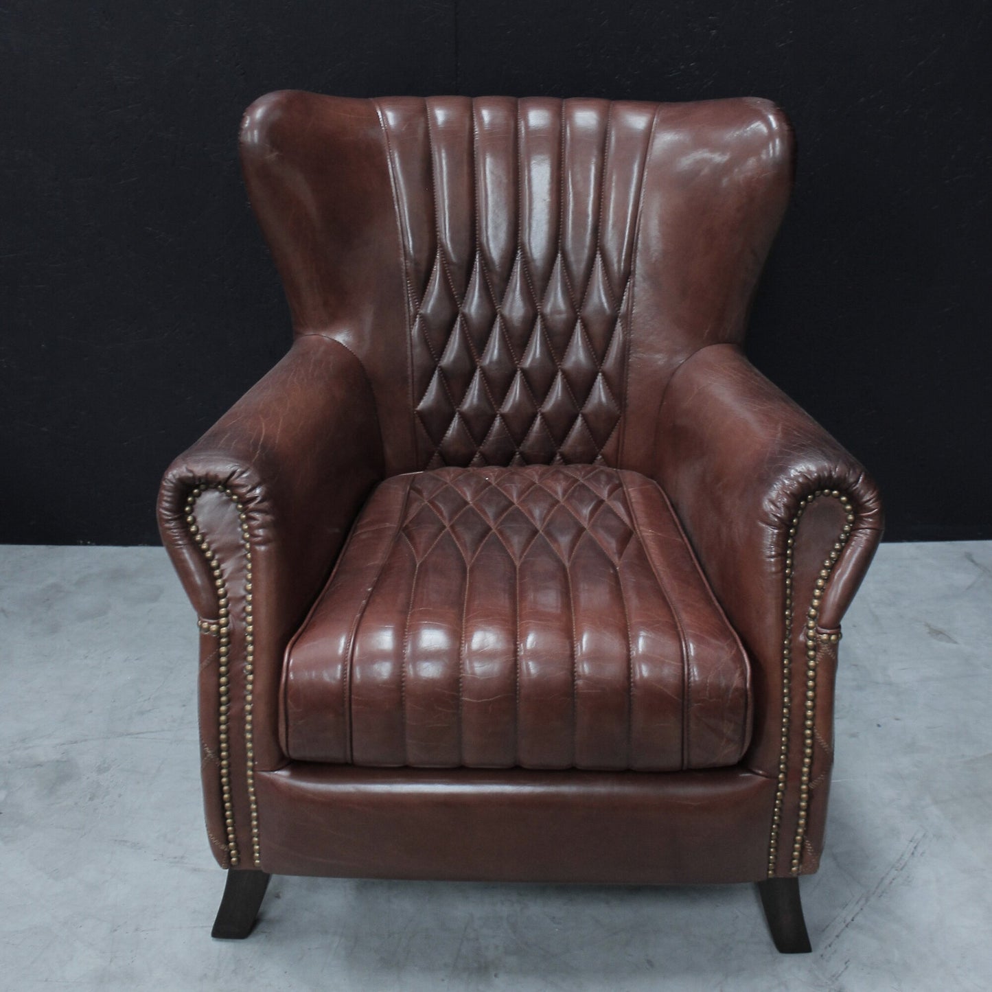 Luxury Vintage Leather Aston Armchair - TK018-1D
