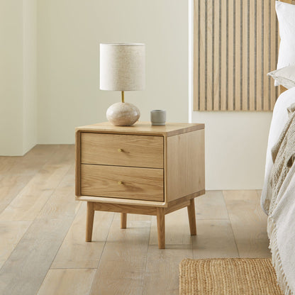 Fishe & Lilly Wright Oak Bedside Table