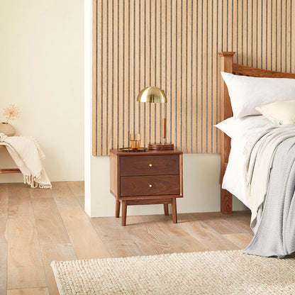 Fishe & Lilly Wright Walnut Bedside Table