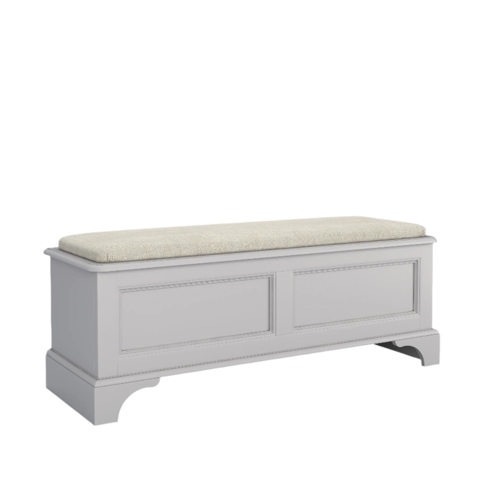 Laura Ashley Clifton Dove Grey Blanket Box - 3575328 - White Bear Furnishings