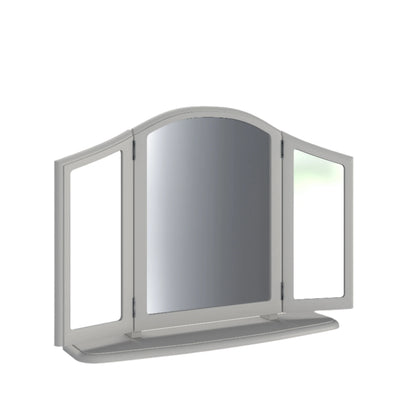 Laura Ashley Clifton Dressing Table Mirror in Dove Grey - 3578145 - White Bear Furnishings