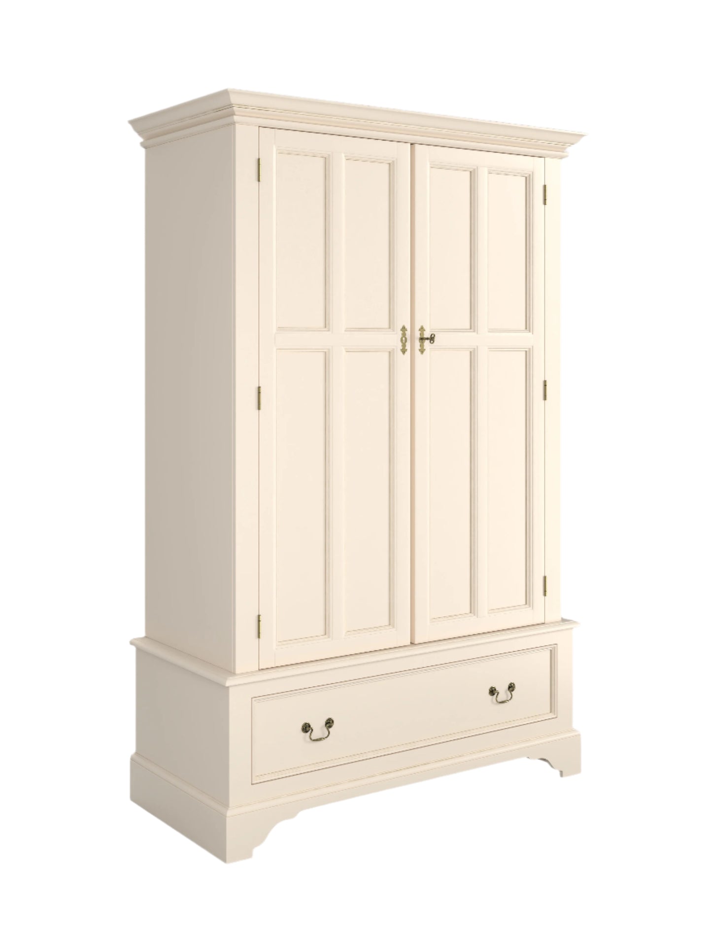Laura Ashley Clifton 2 Door 1 Drawer Wardrobe in Ivory - 3563929 - White Bear Furnishings