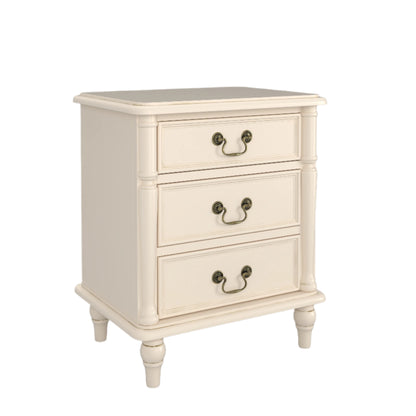 Laura Ashley Clifton 3 Drawer Bedside Chest in Ivory - 3608016 - White Bear Furnishings