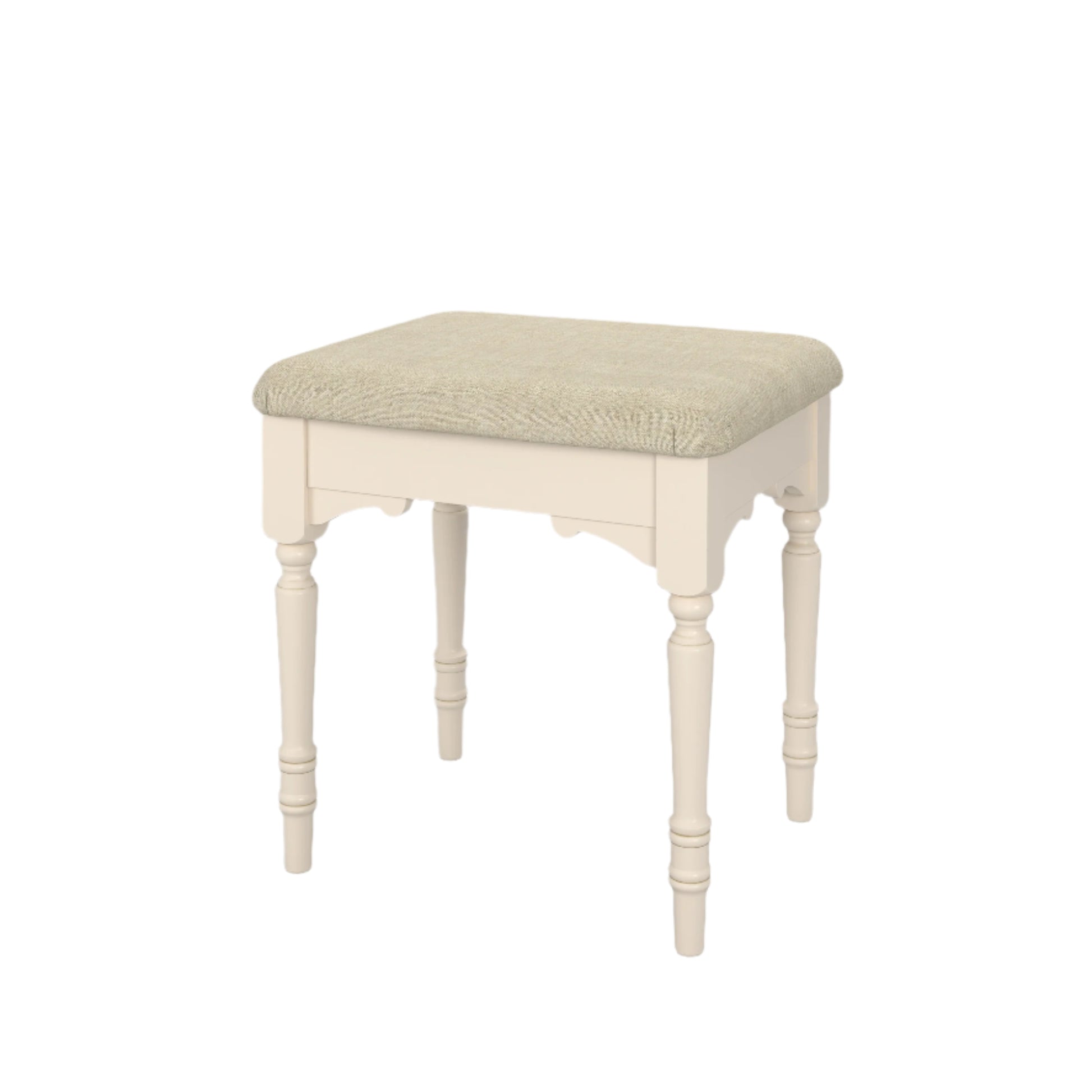 Laura Ashley Clifton Dressing Table and Stool Set in Ivory - 3563877 - White Bear Furnishings