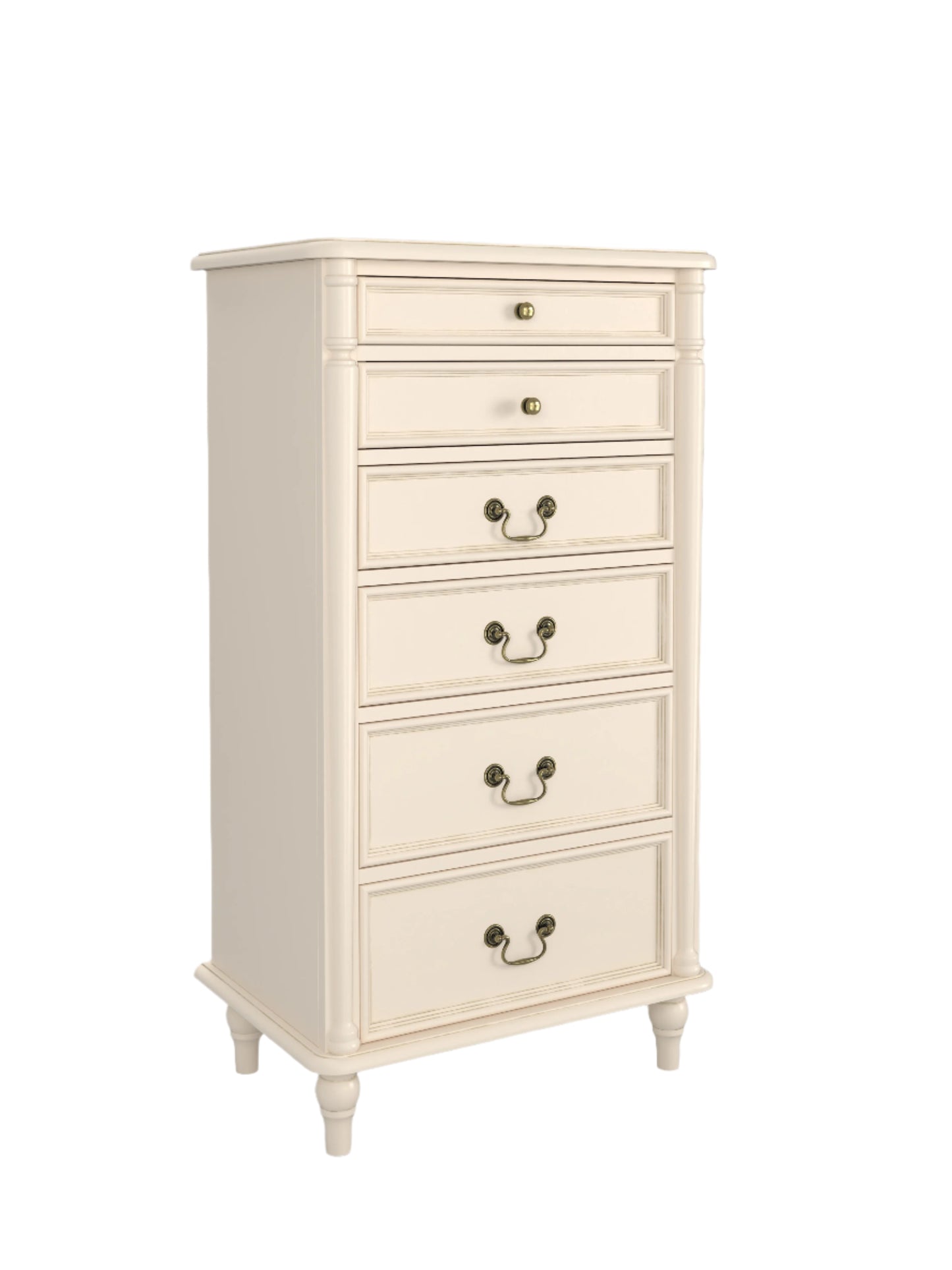 Laura Ashley Clifton 6 Drawer Tall Chest in Ivory - 3563889 - White Bear Furnishings