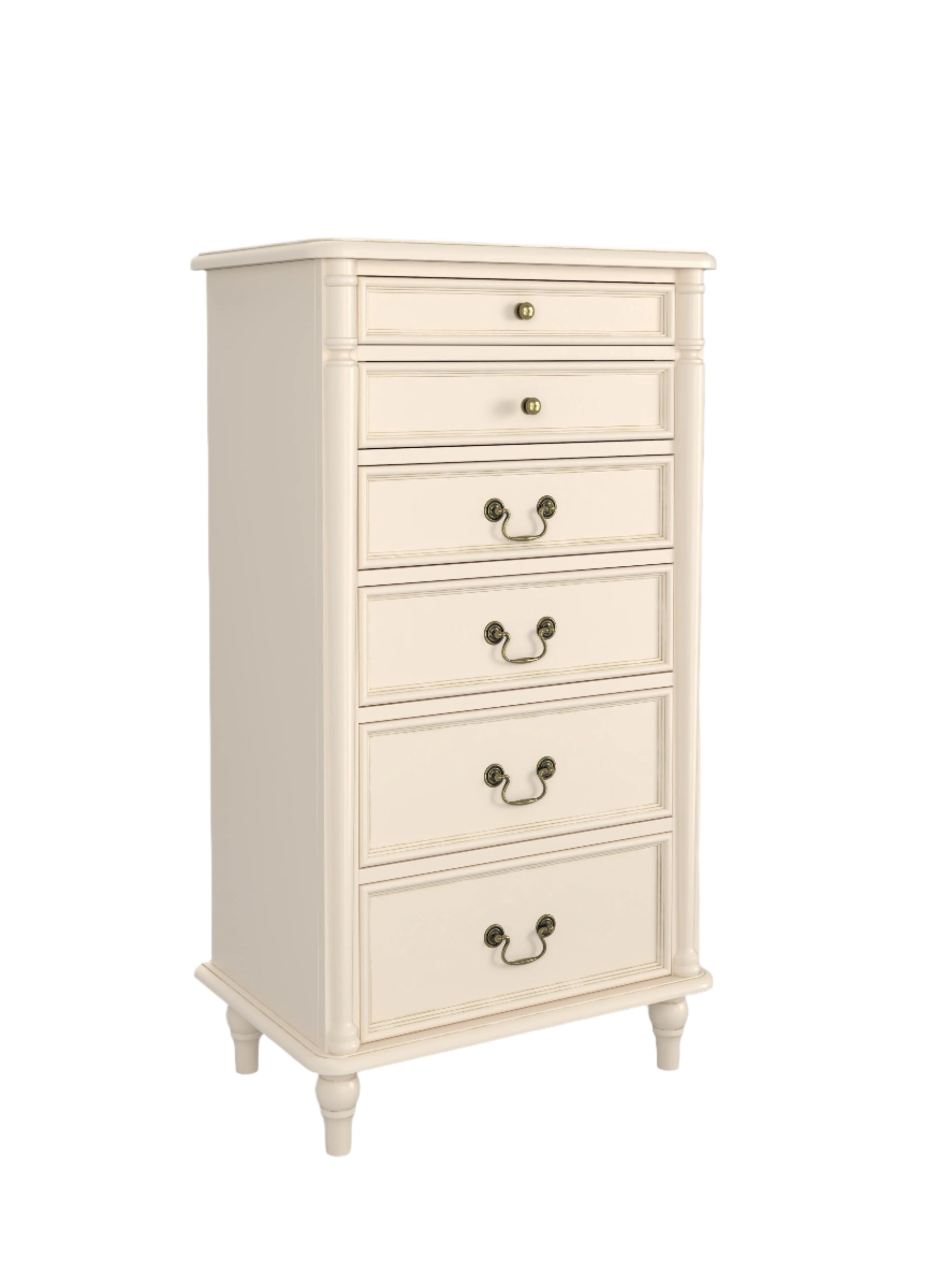 Laura Ashley Clifton 6 Drawer Tall Chest in Ivory - 3563889 - White Bear Furnishings