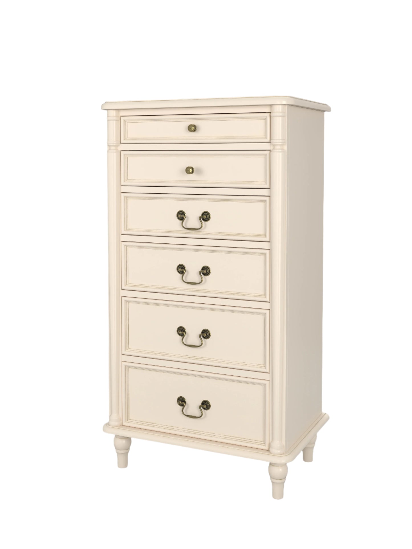Laura Ashley Clifton 6 Drawer Tall Chest in Ivory - 3563889 - White Bear Furnishings