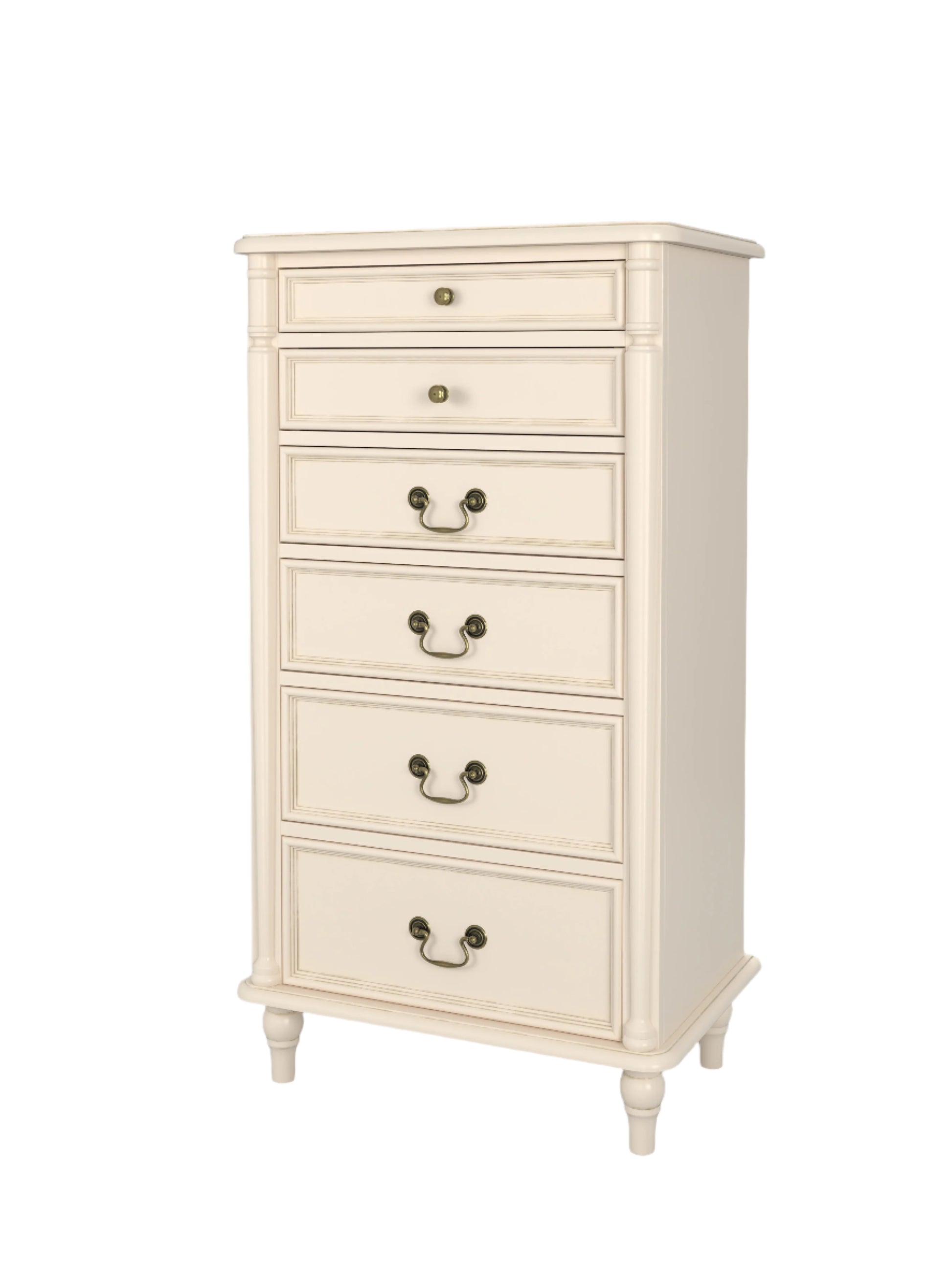 Laura Ashley Clifton 6 Drawer Tall Chest in Ivory - 3563889 - White Bear Furnishings