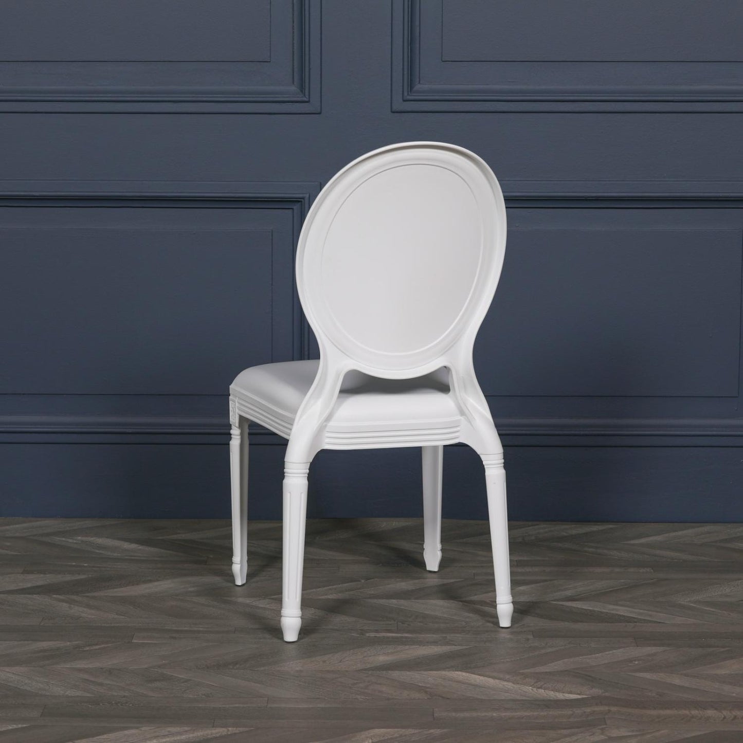 [Set of 2] Maison Reproductions White Louis Dining Chairs - DEC921