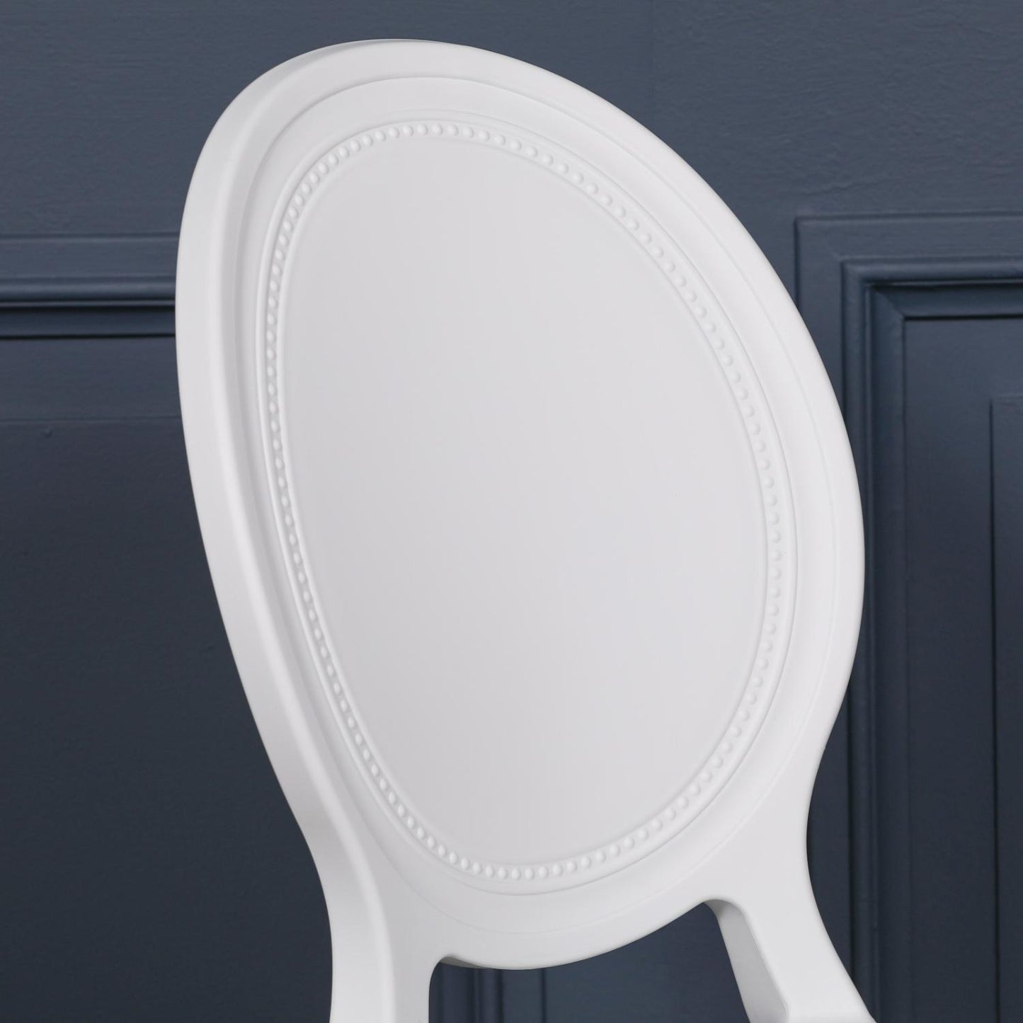 [Set of 2] Maison Reproductions White Louis Dining Chairs - DEC921