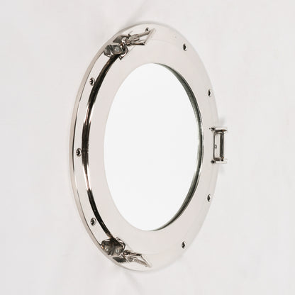 Medium Handcrafted Polished Port Hole Mirror - FM61