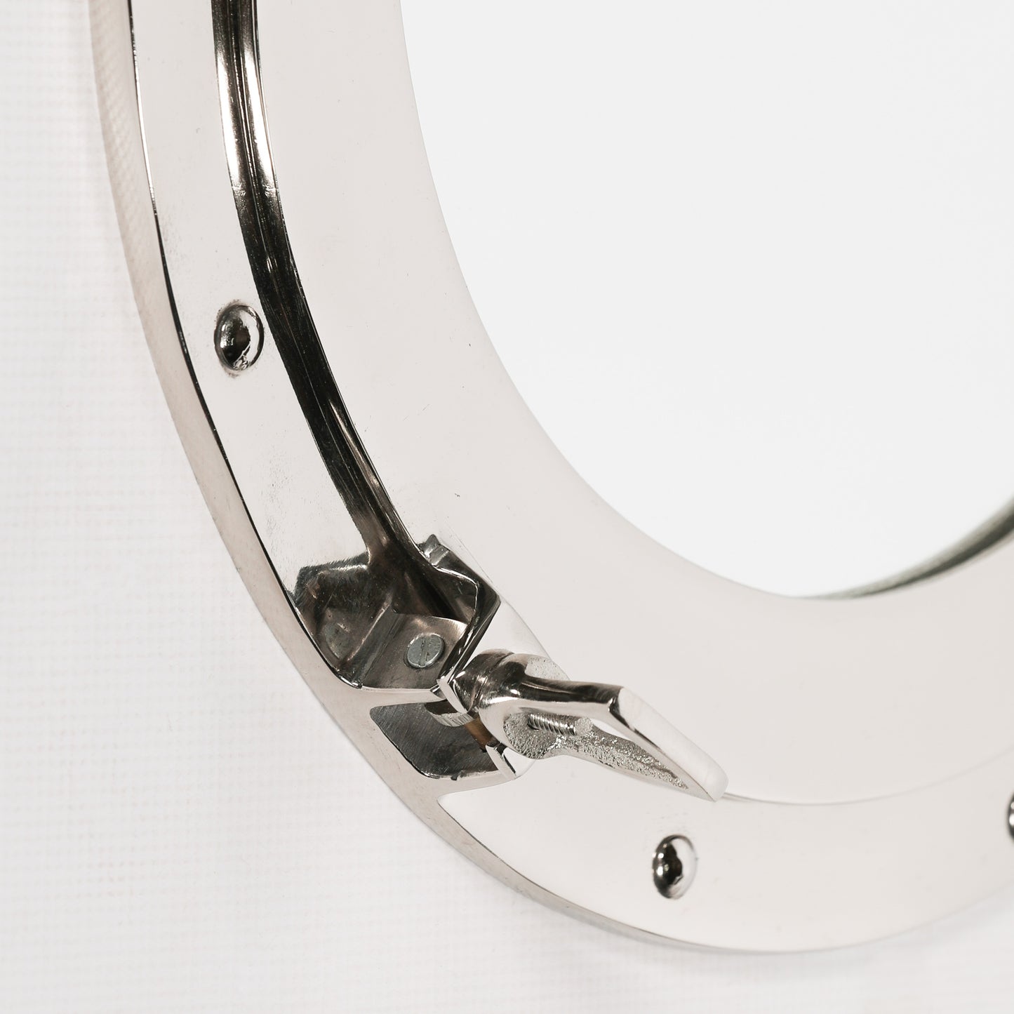 Medium Handcrafted Polished Port Hole Mirror - FM61