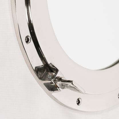 Medium Handcrafted Polished Port Hole Mirror - FM61