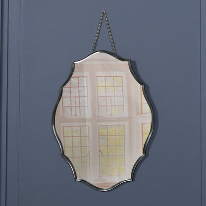 Frameless Scalloped Ornate Bevelled Glass Wall Mirror - FM880