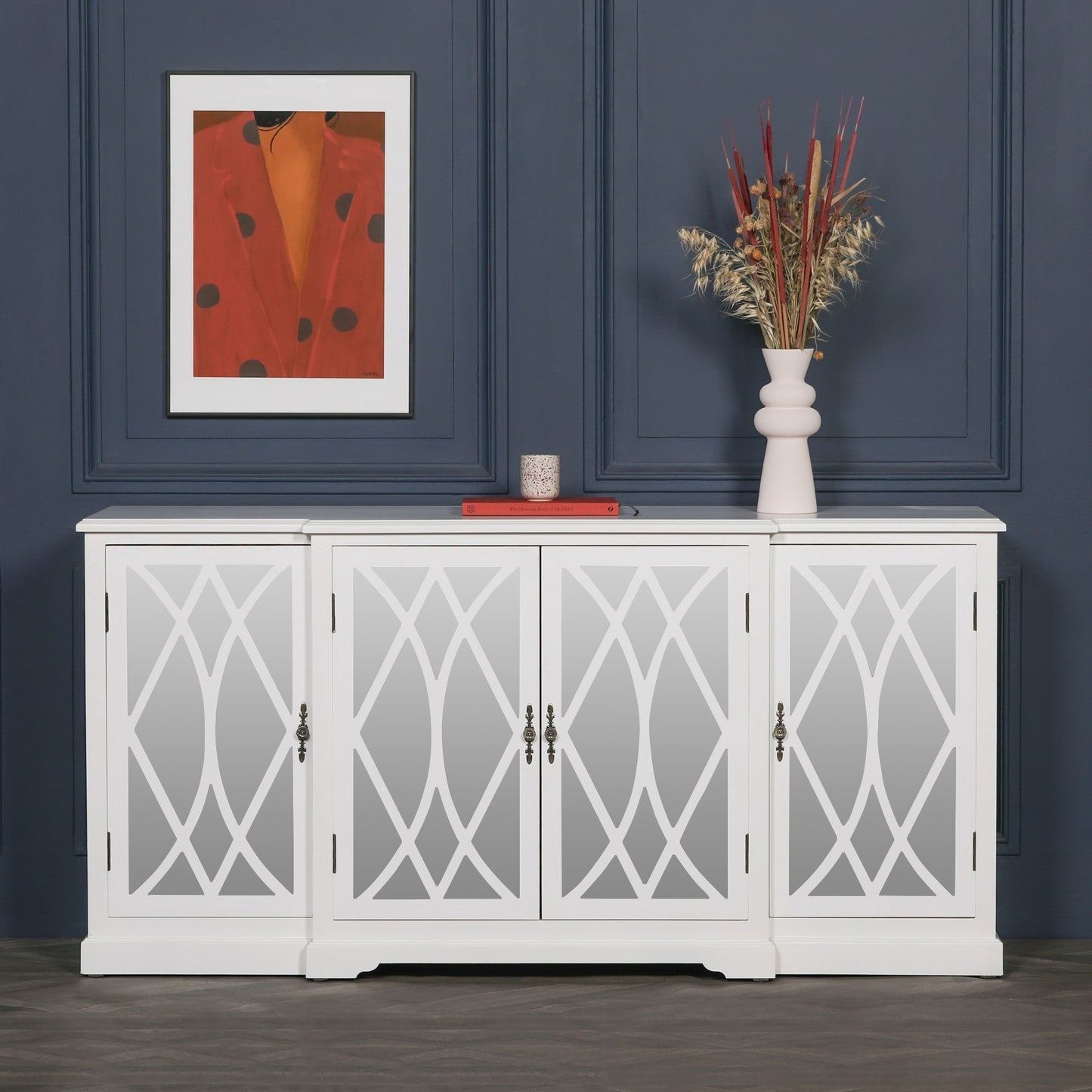 Maison Reproductions Breakfont White Mirror Front Sideboard - FWF501