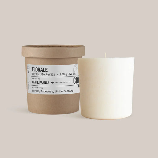 Florale Scented Candle Refill - White Bear Furnishings
