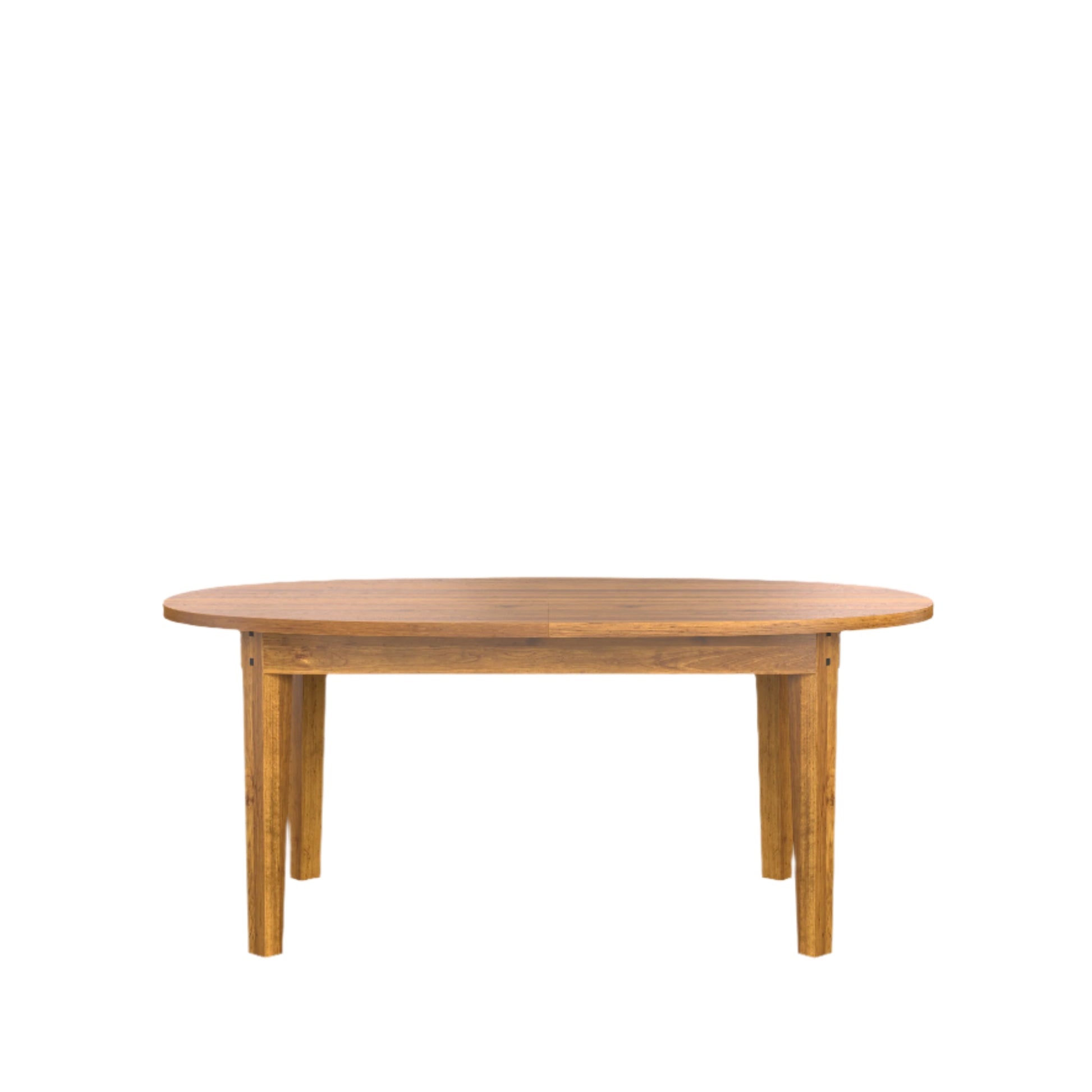 Wooden table on a white background