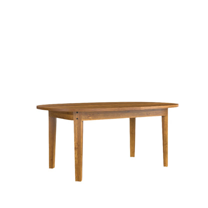 Wooden table on a white background