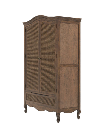 Montpellier 2 Door 1 Drawer Wardrobe in Walnut or Black