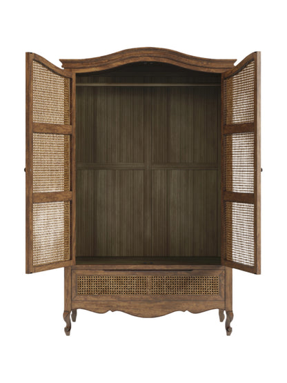 Montpellier 2 Door 1 Drawer Wardrobe in Walnut or Black
