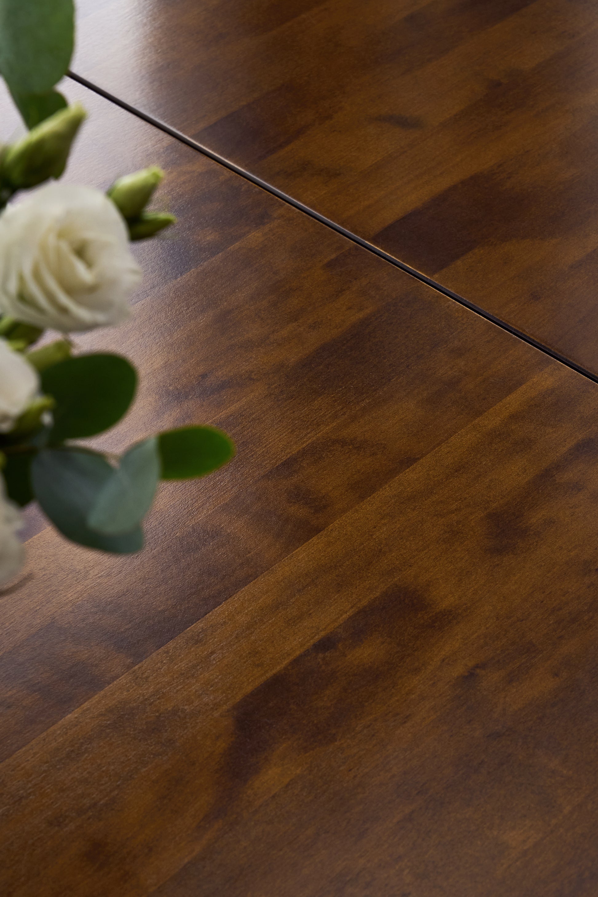 Laura Ashley Garrat Extending Dining Table in Dark Chestnut - 3345138 - White Bear Furnishings