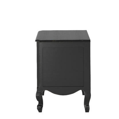 Laura Ashley Montpellier 2 Drawer Bedside Chest in Black, Walnut or Ivory