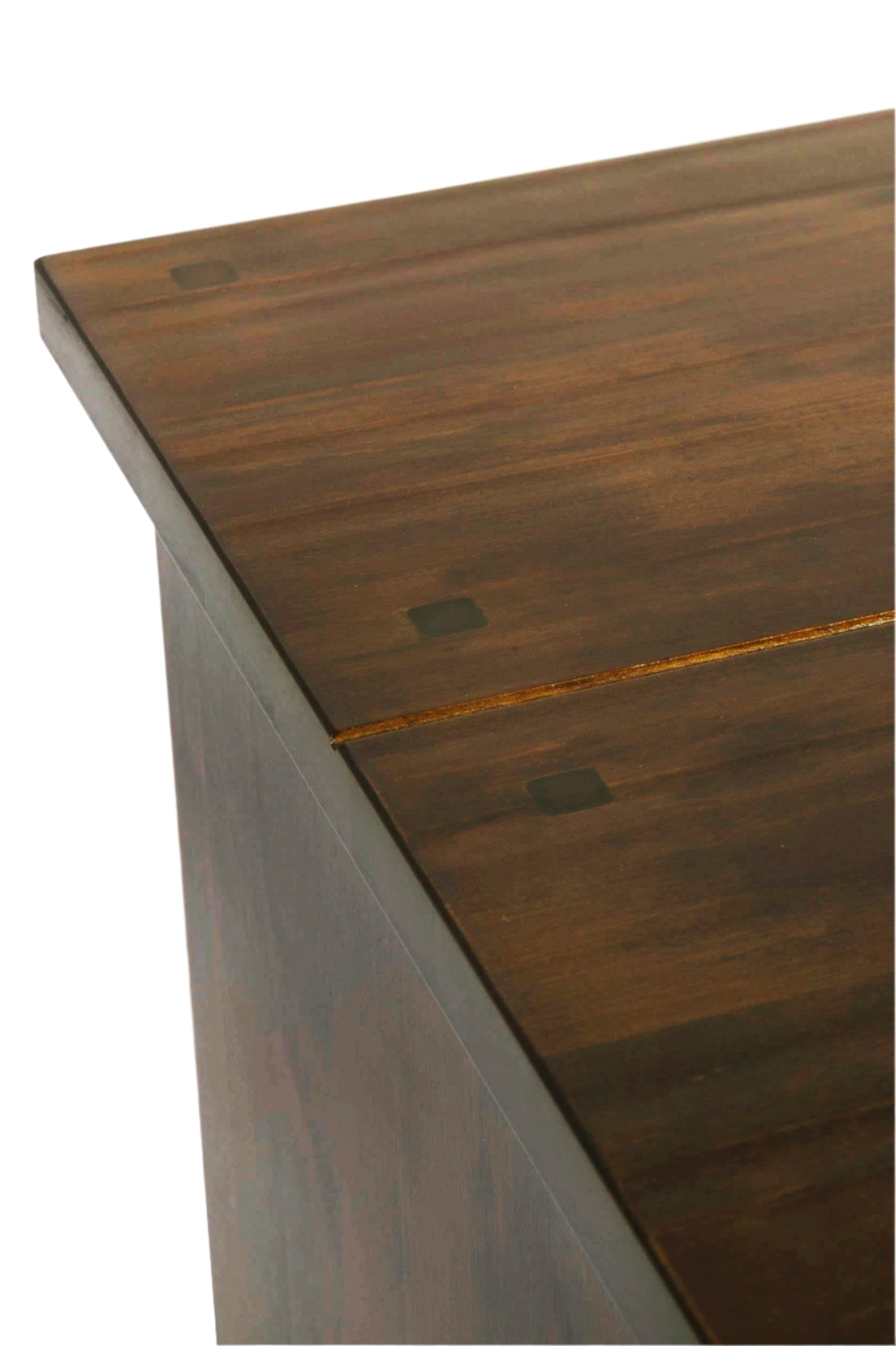 A Laura Ashley Garrat sideboard in dark chestnut colour, featuring one door and six drawers with knobs.